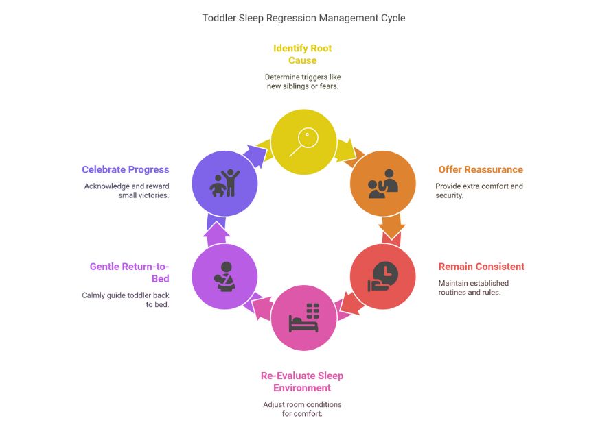 Toddler Sleep Regression Management Cycle