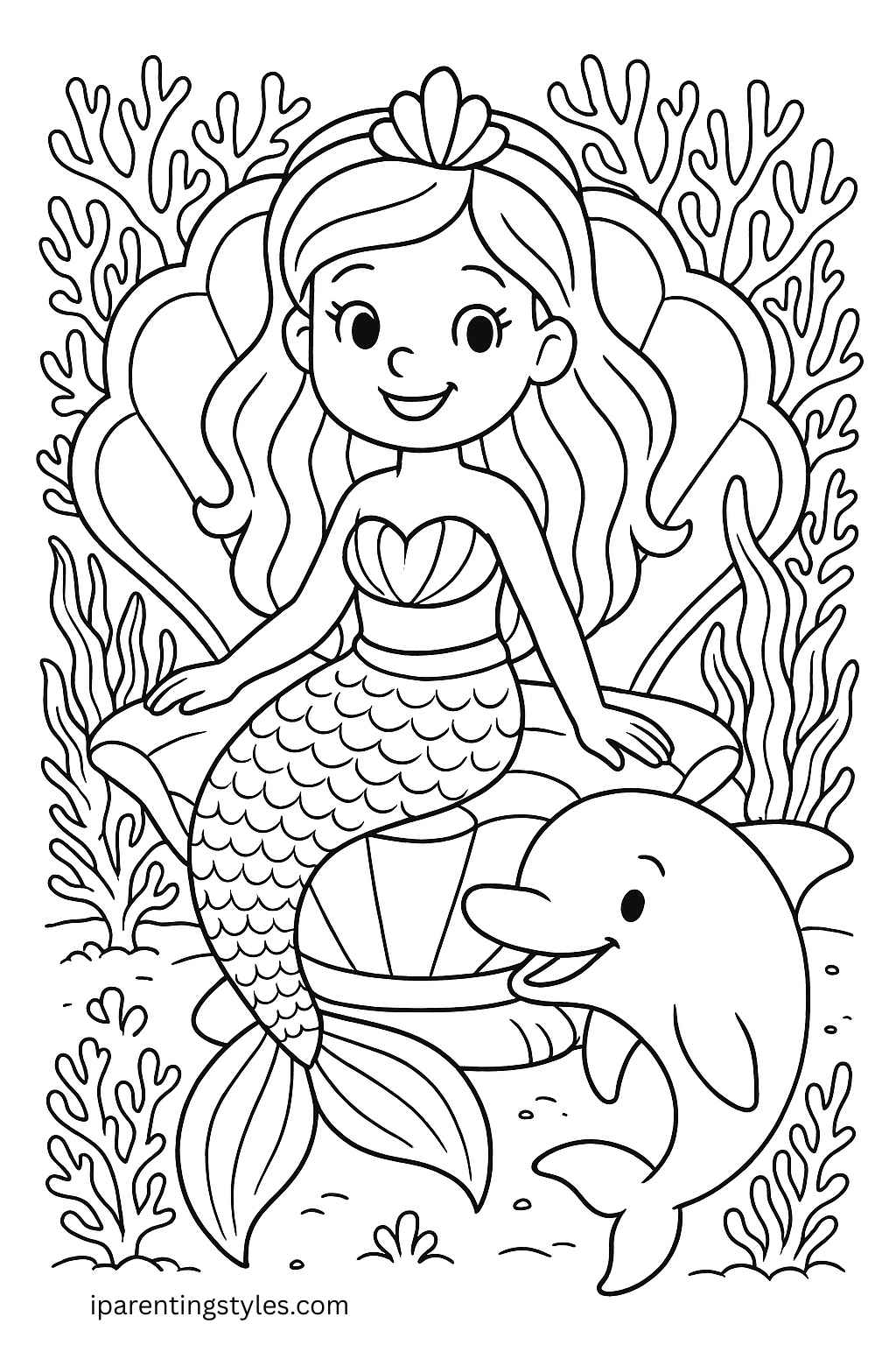 🧜‍♀️ Splash into Creativity: Free Mermaid Coloring Sheets for Kids