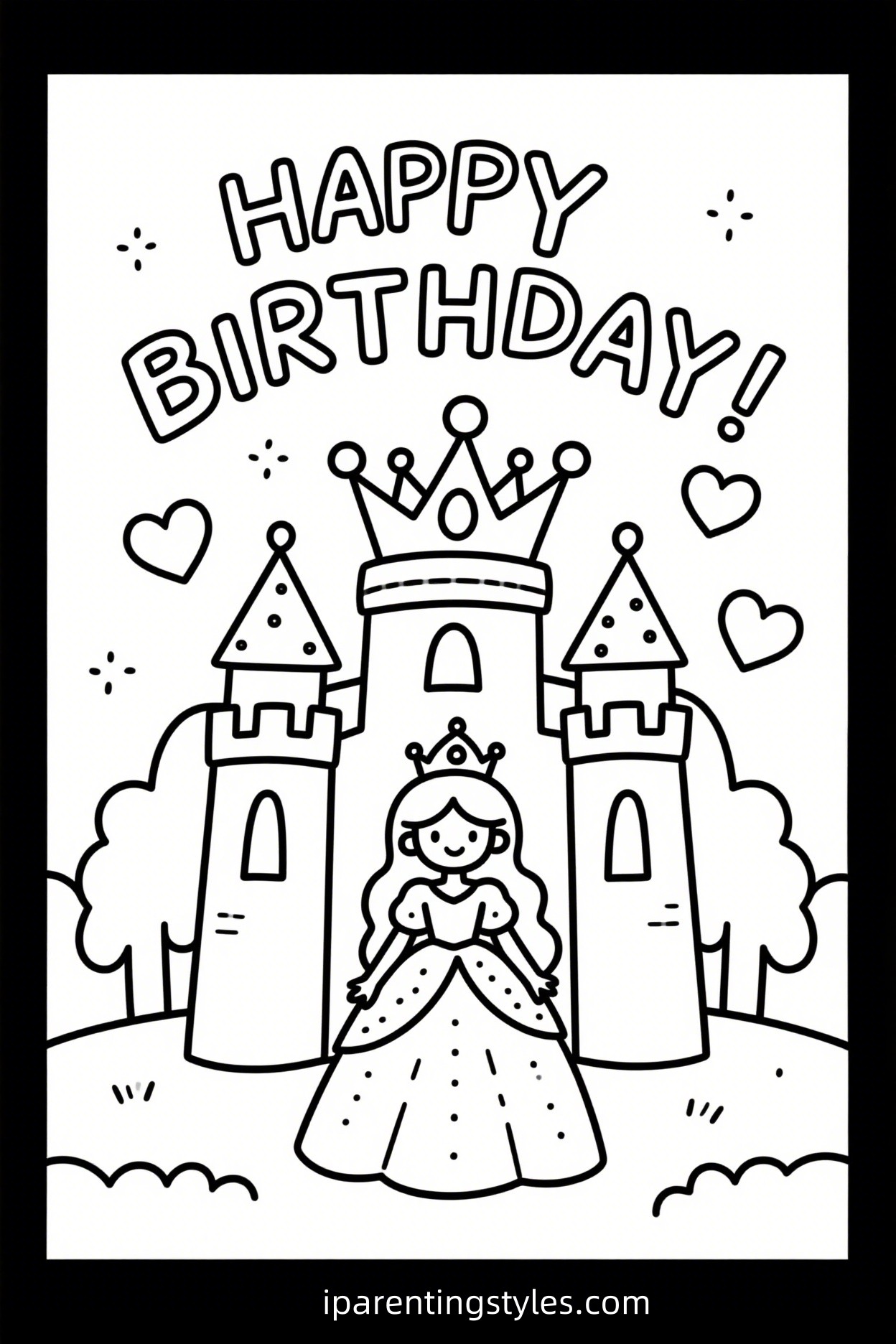 10 Printable 'Happy Birthday' Coloring Sheets to Make Every Party Special (Free PDF printables) 6