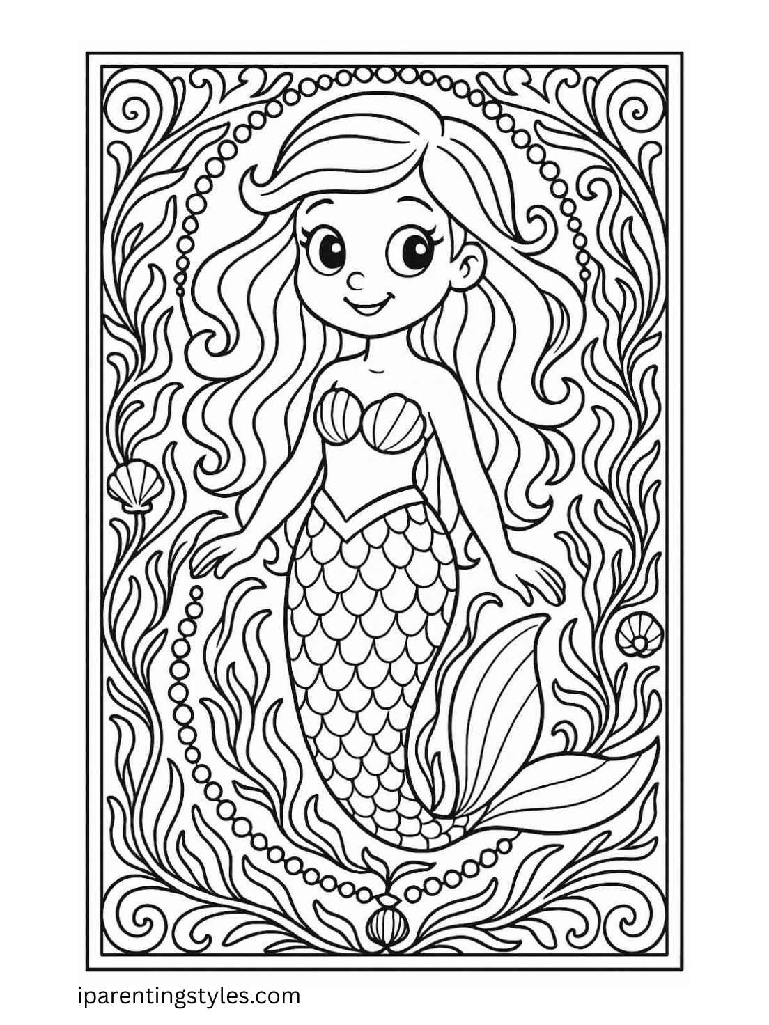 🧜🏻‍♀️ Dive into Creativity: Free Mermaid Coloring Sheets for Kids 🖍️