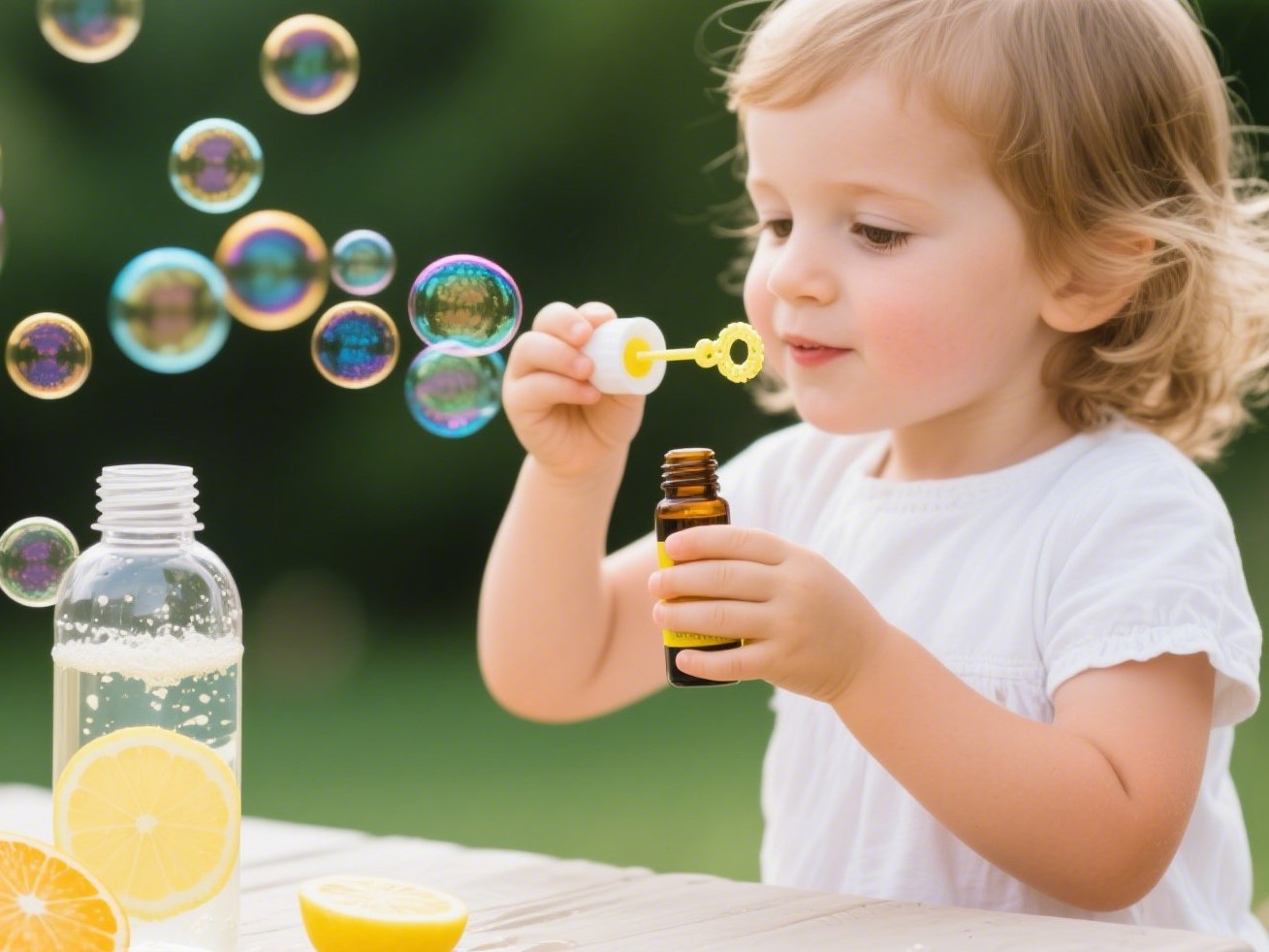 8. Citrus-Scented Bubbles