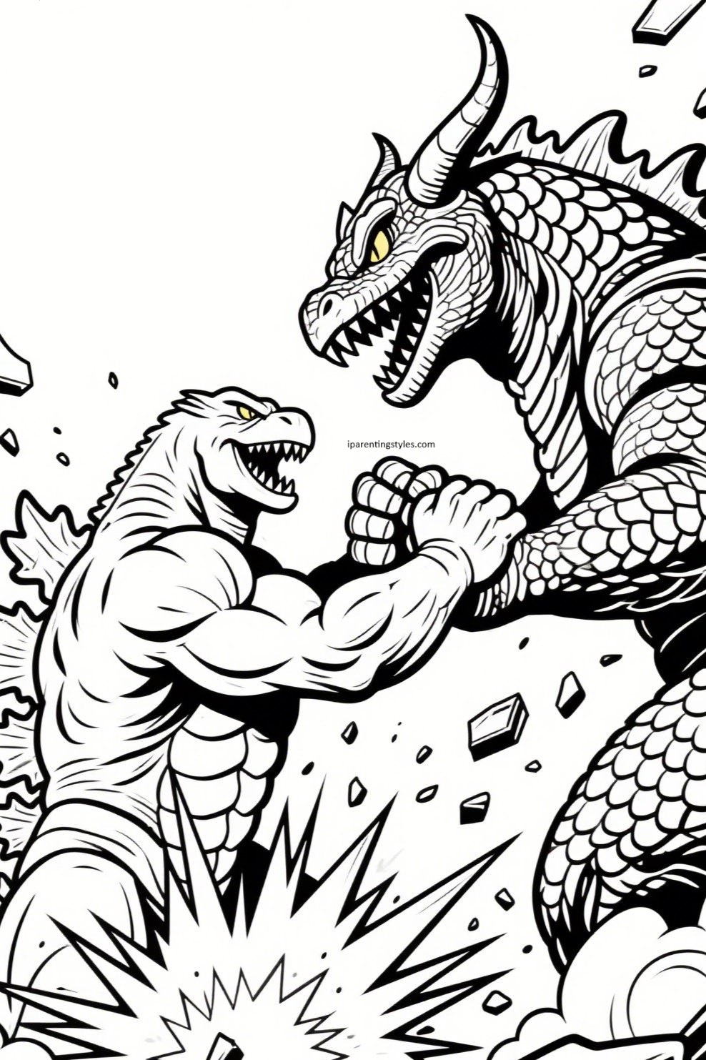 Unleash Your Inner Artist: Free Godzilla Coloring Pages for Monster Fans