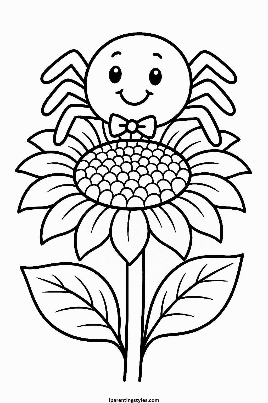 🕷️ Playful Spider Coloring Sheet Collection for Creative Minds "Sheet 1"