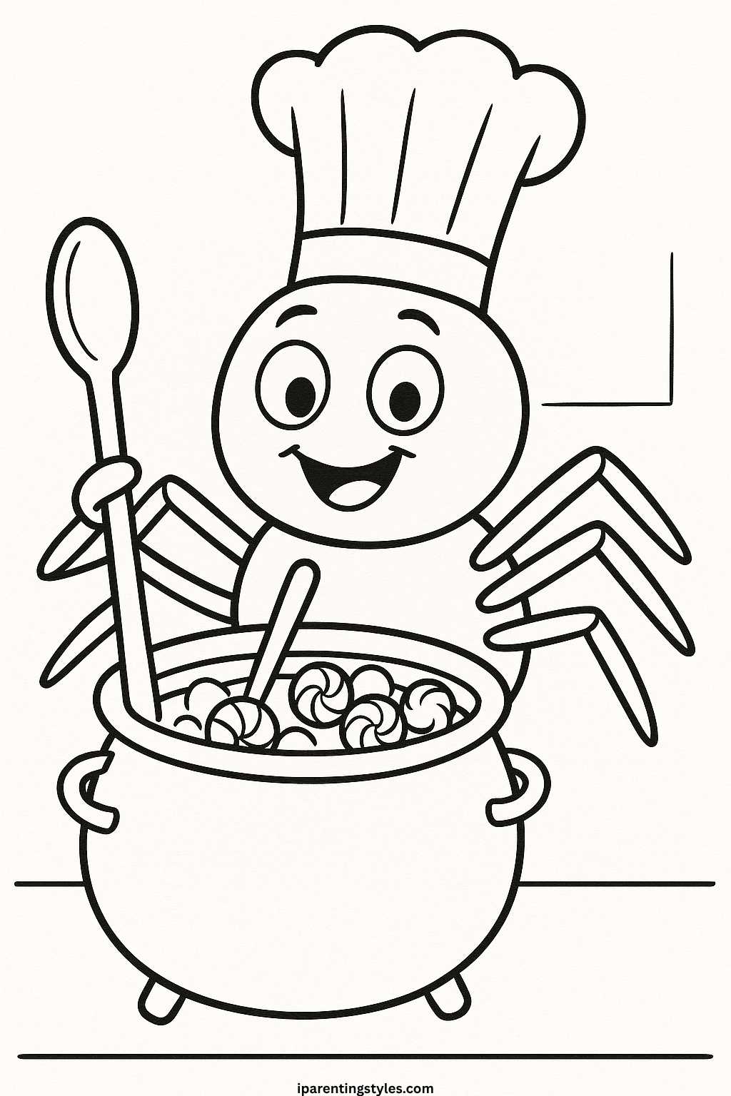 🕷️ Whimsical Web Wonders: Spider Coloring Sheet Adventure 🖍️ "Sheet 1"