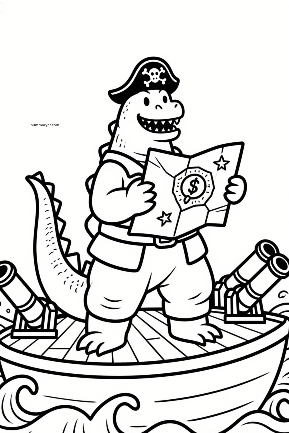 Big Fun with a Big Lizard: 10 Whimsical Godzilla Coloring Page Ideas for All Ages