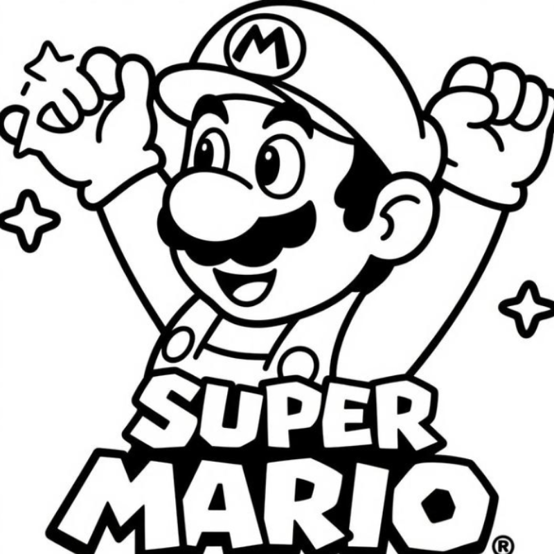 🎮 Power-Up with Color: Free Printable Super Mario Coloring Sheets for Kids & Fans of All Ages! 🖍️⭐