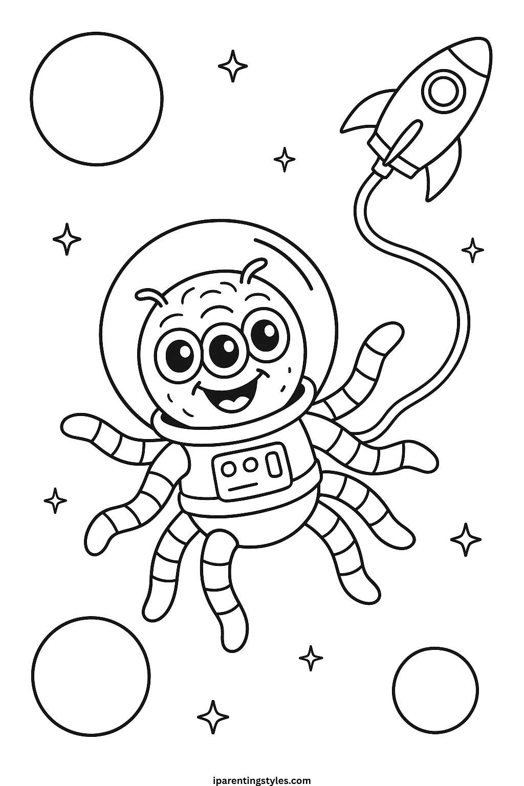 🕷️ Playful Spider Coloring Sheet Collection for Creative Minds "Sheet 10"