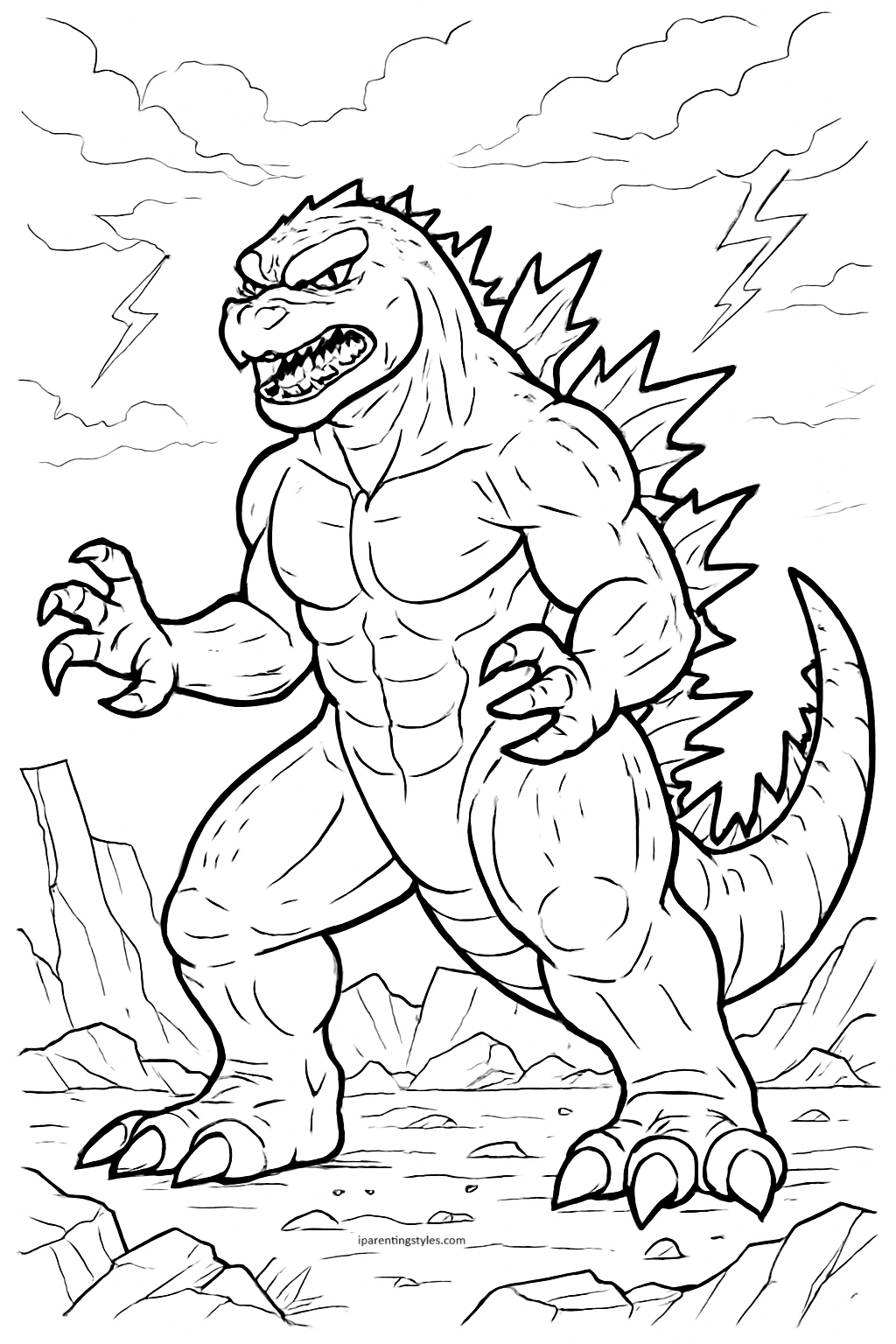 10 Printable Pages to Bring the King of Monsters to Life