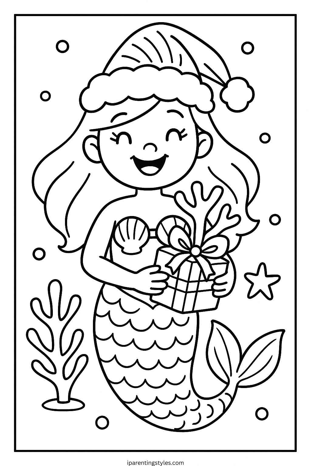 Dive into Creativity with Free Mermaid Coloring Sheet – A Magical Under-Sea Adventure "Page 10"