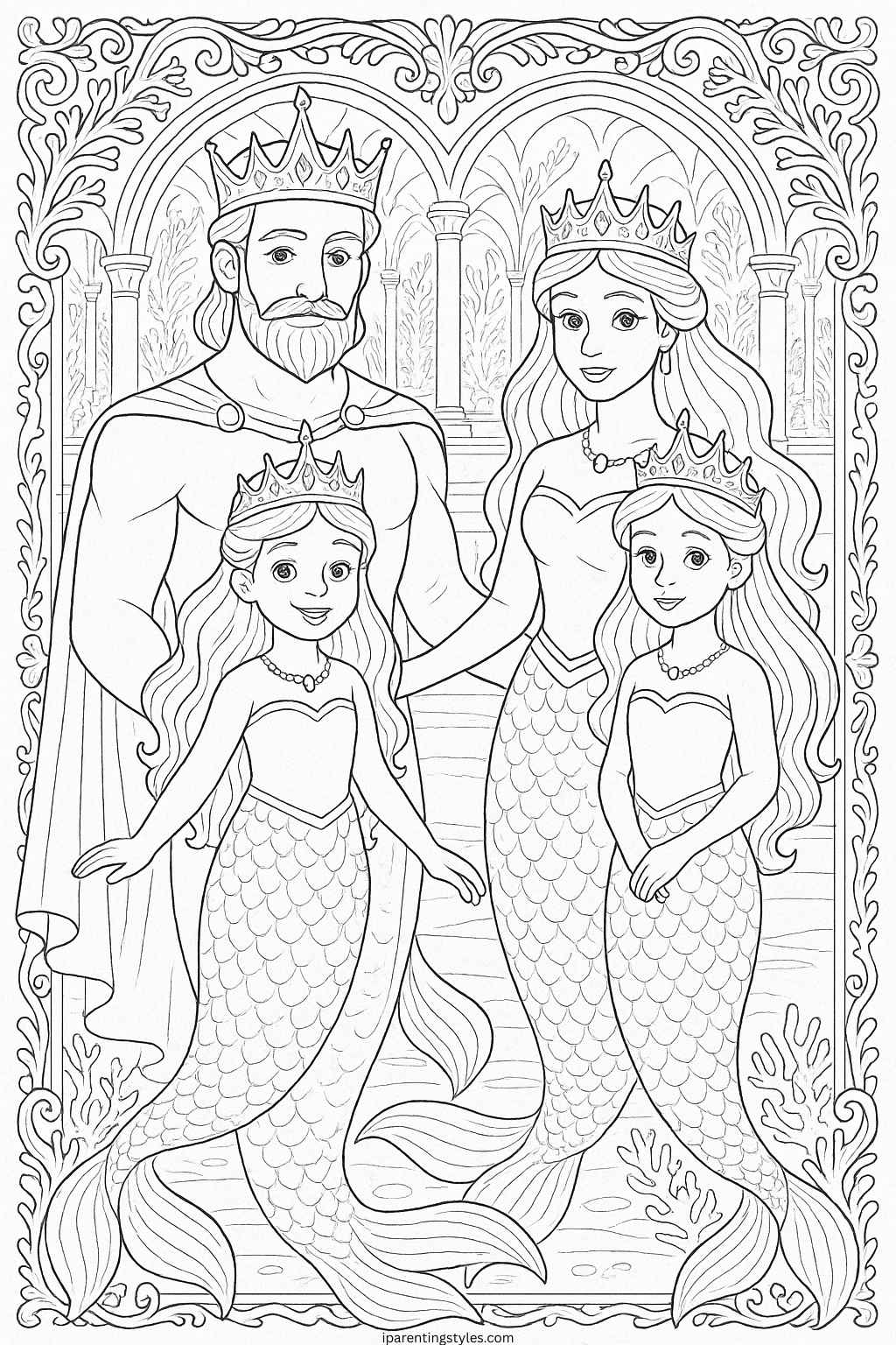 🧜‍♀️ Mermaid Magic: Free Mermaid Coloring Sheets for Kids "Page 10"