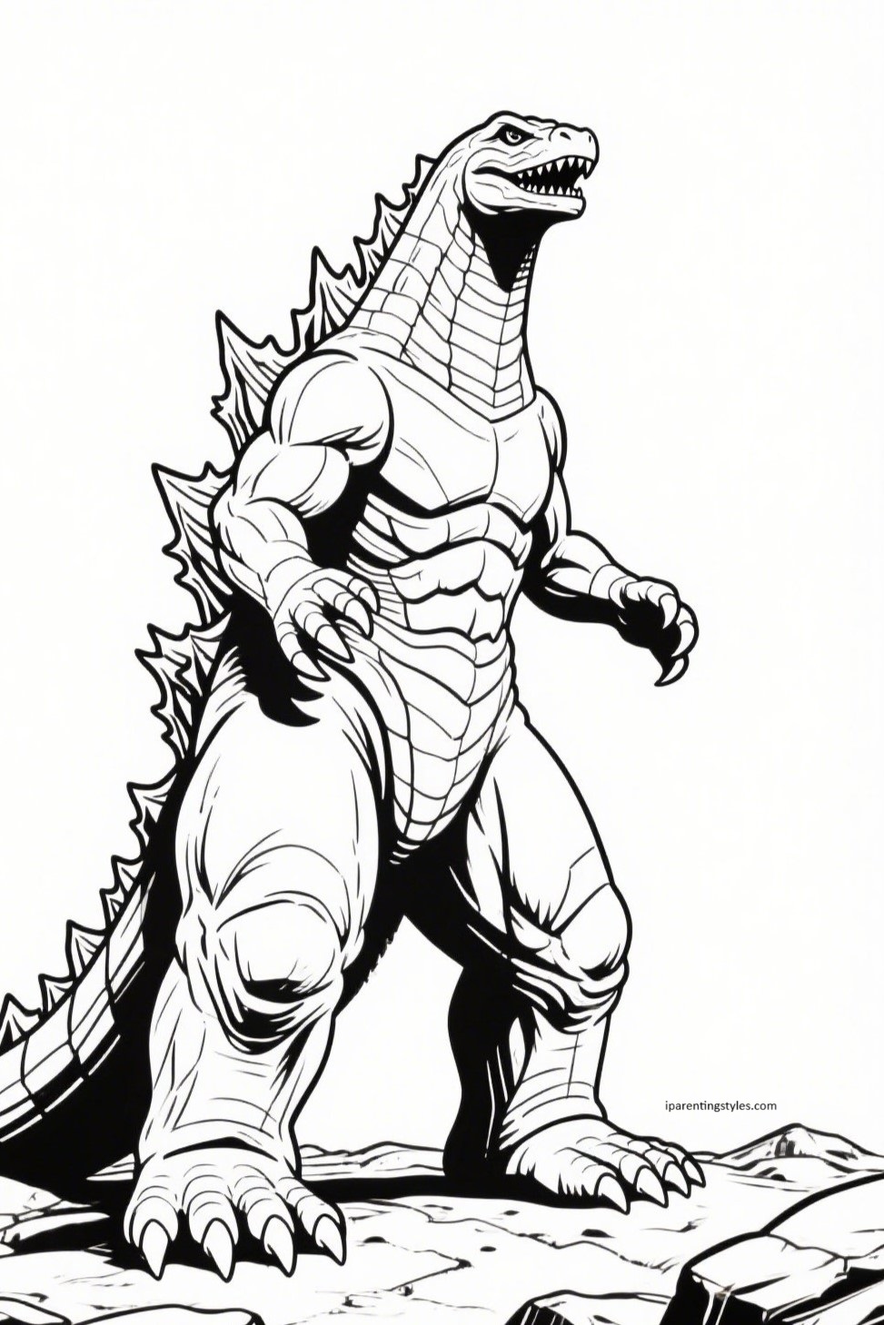 Unleash Your Creativity with These 10 Epic Godzilla Coloring Pages