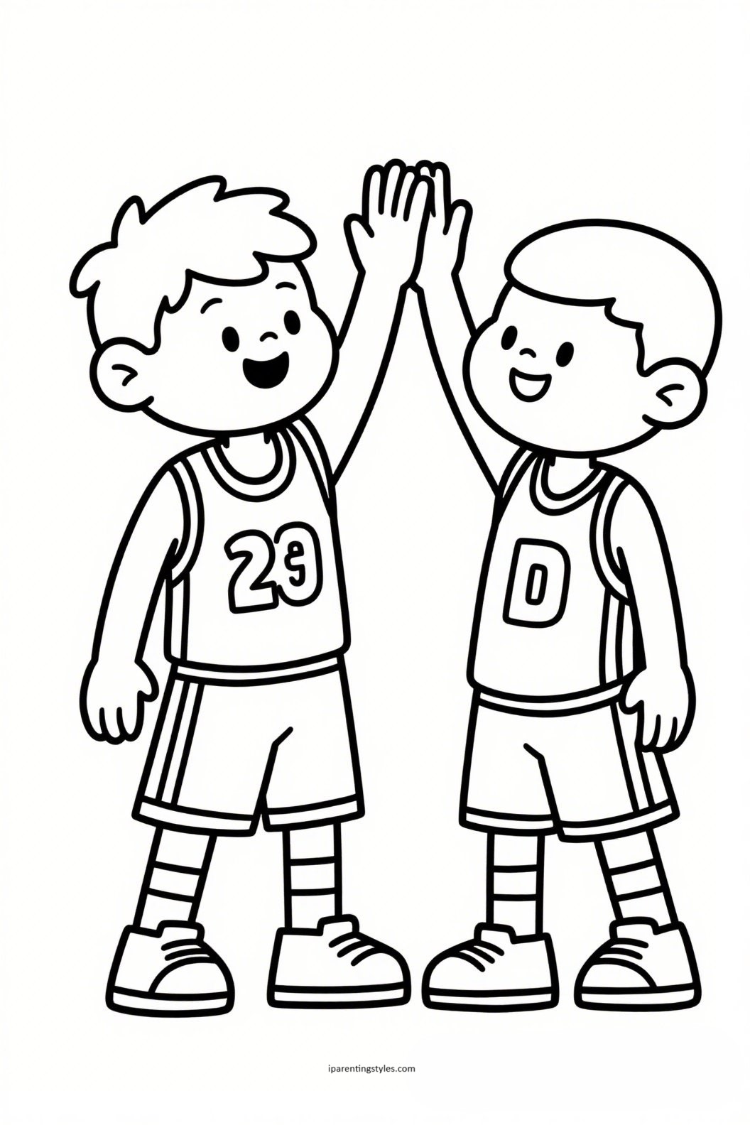 Fun and Cute Basketball Coloring Pages for Kids! 🏀🎨
