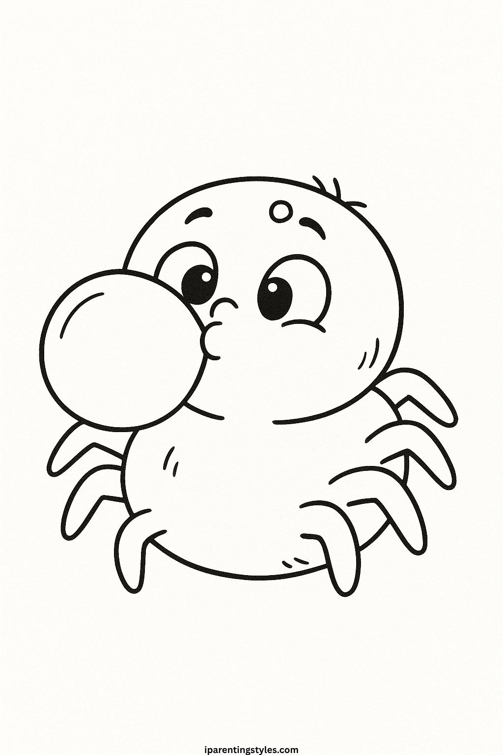 🕷️ Playful Spider Coloring Sheet Collection for Creative Minds "Sheet 2"