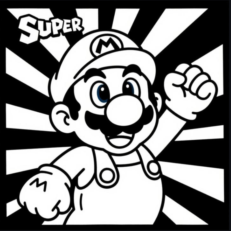 🍄 Power-Up Your Playtime: Free Printable Super Mario Coloring Pages 🎨⭐