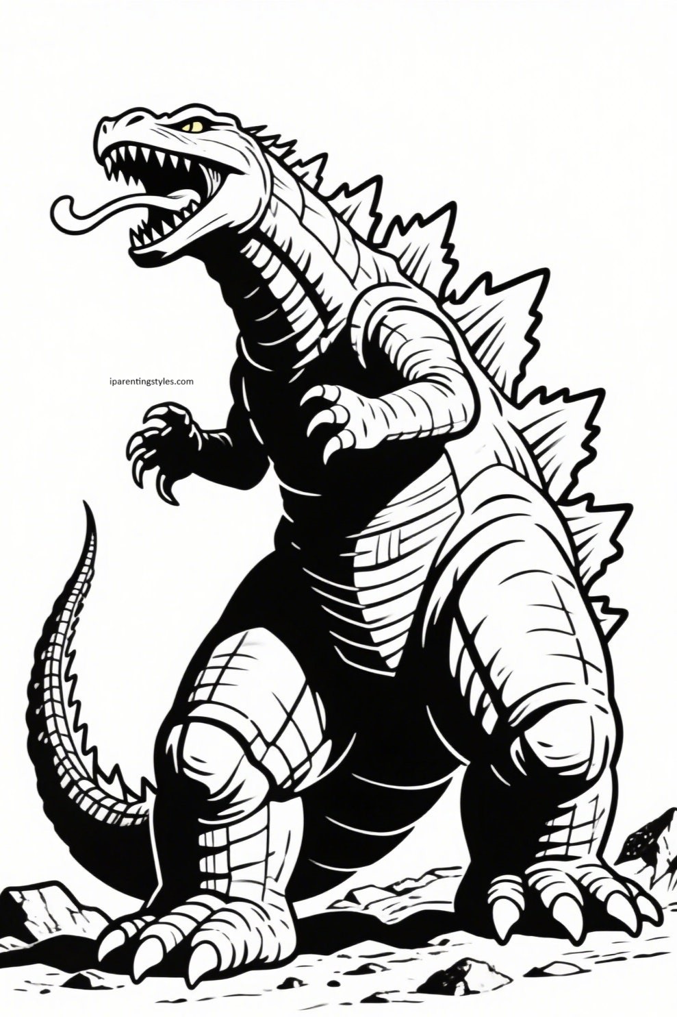 Unleash Your Creativity with These 10 Epic Godzilla Coloring Pages