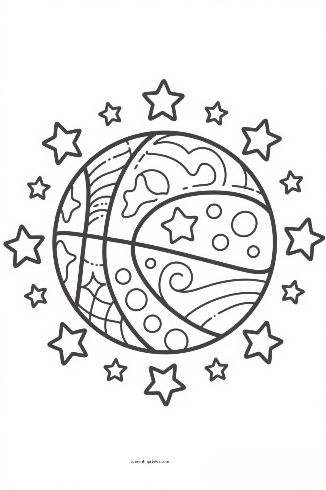 Fun and Cute Basketball Coloring Pages for Kids! 🏀🎨