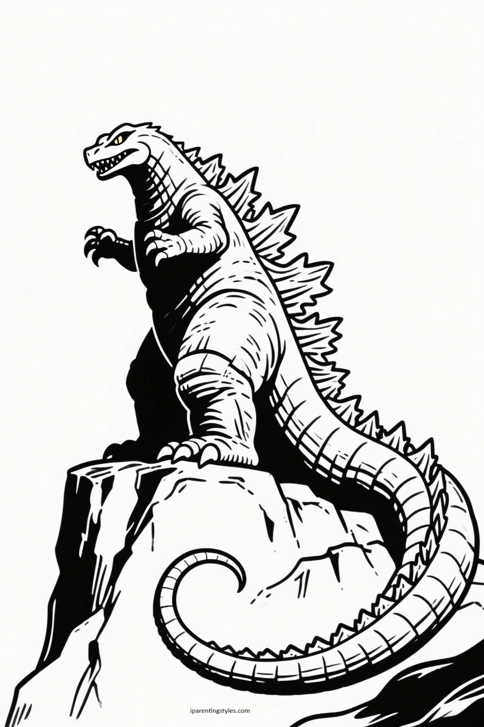 Unleash Your Creativity with These 10 Epic Godzilla Coloring Pages