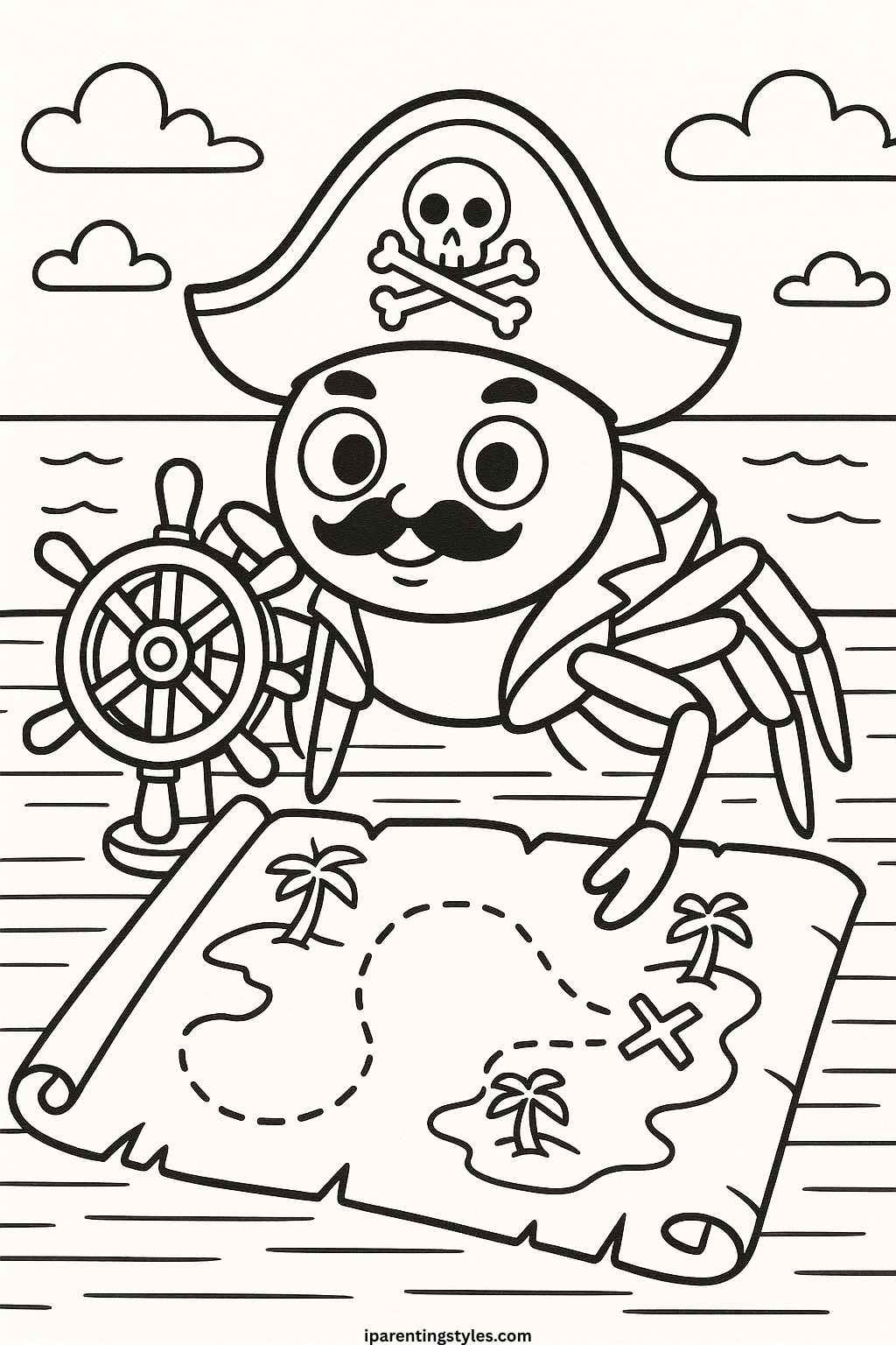 🕷️ Whimsical Web Wonders: Spider Coloring Sheet Adventure 🖍️ "Sheet 4"
