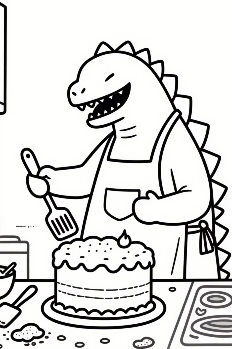 Big Fun with a Big Lizard: 10 Whimsical Godzilla Coloring Page Ideas for All Ages
