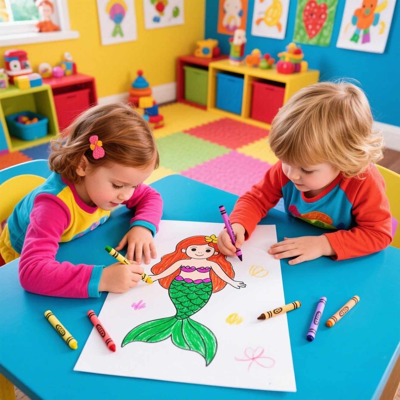 🧜 Magical Seas: Printable Mermaid Coloring Sheet Collection
