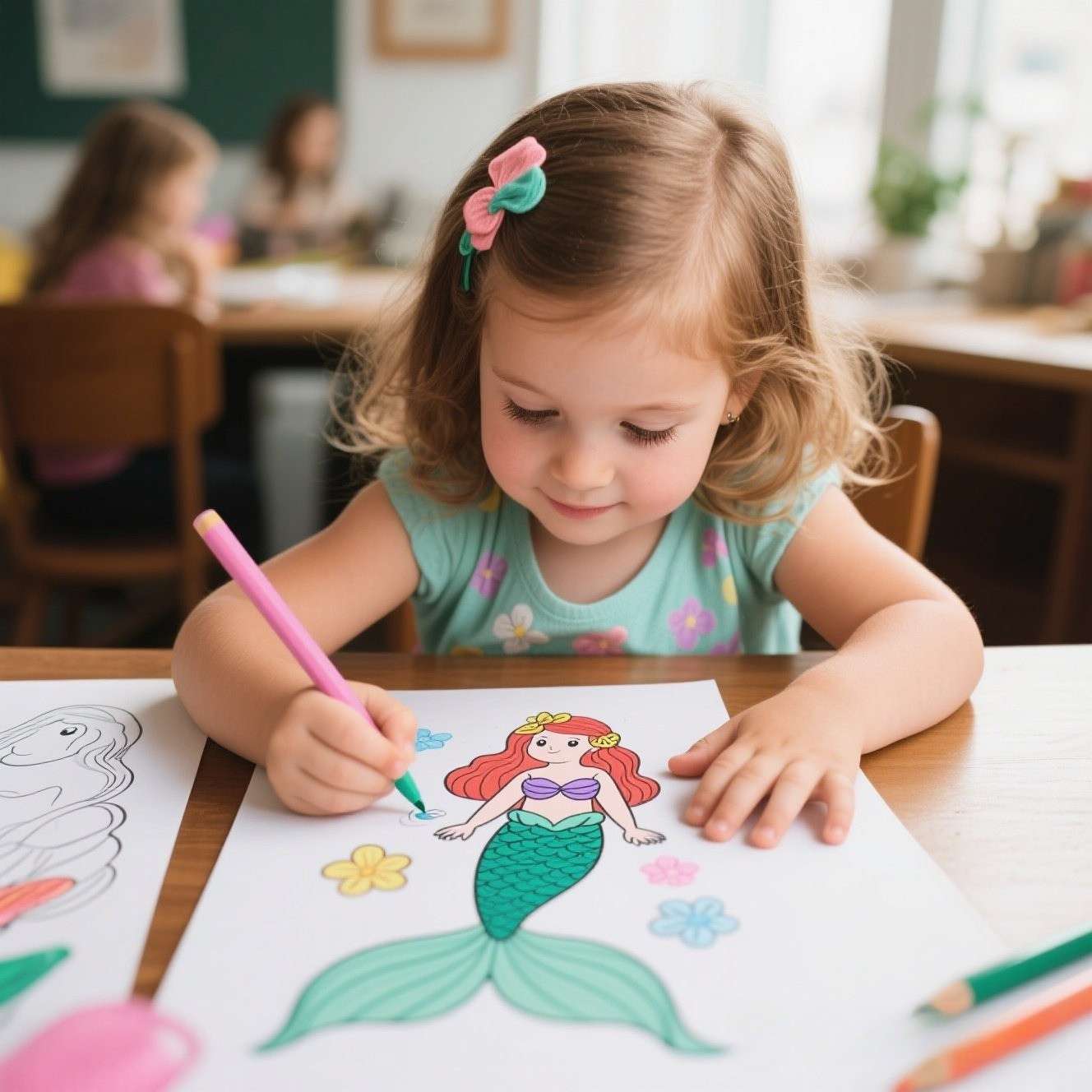 🧜‍♀️ Splash into Creativity: Free Mermaid Coloring Sheets for Kids