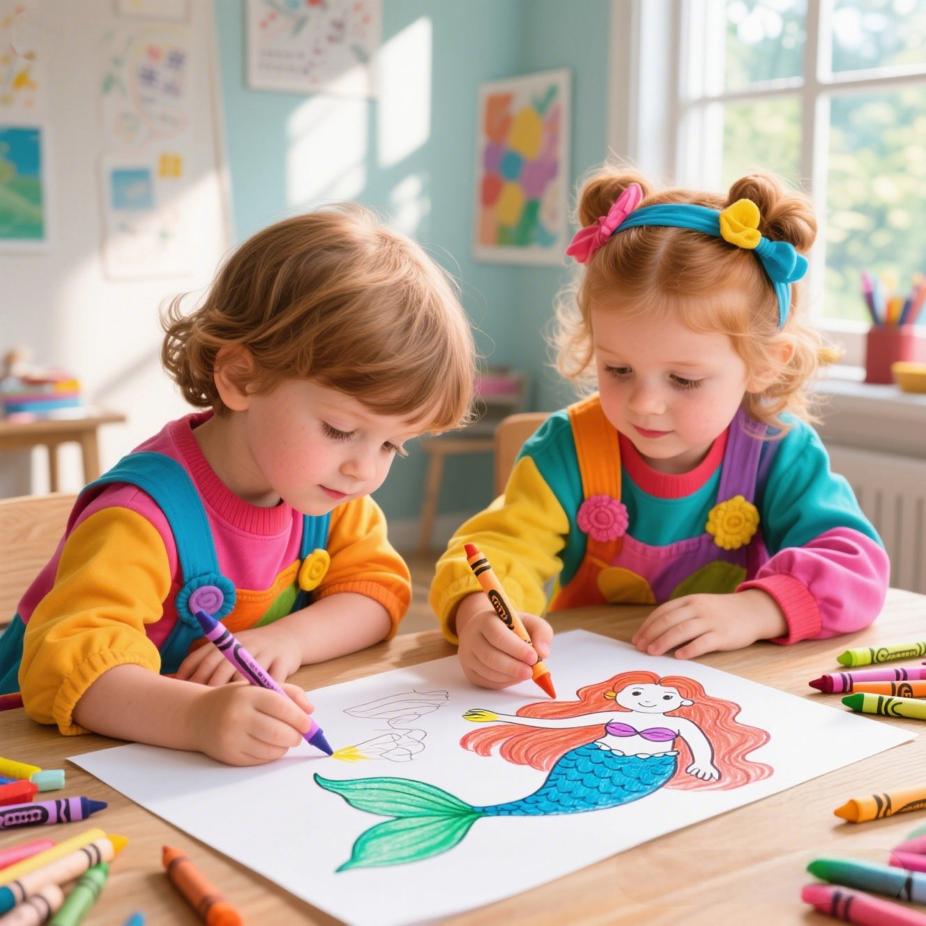 🧜‍♀️ Magical Marine Dreams: Printable Mermaid Coloring Sheet Collection