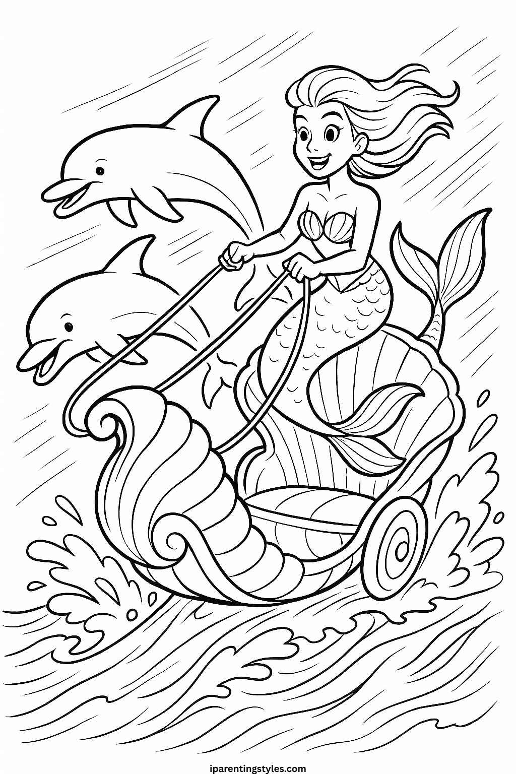 🧜‍♀️ Magical Undersea Adventures: Printable Mermaid Coloring Sheet Collection "Sheet 5"