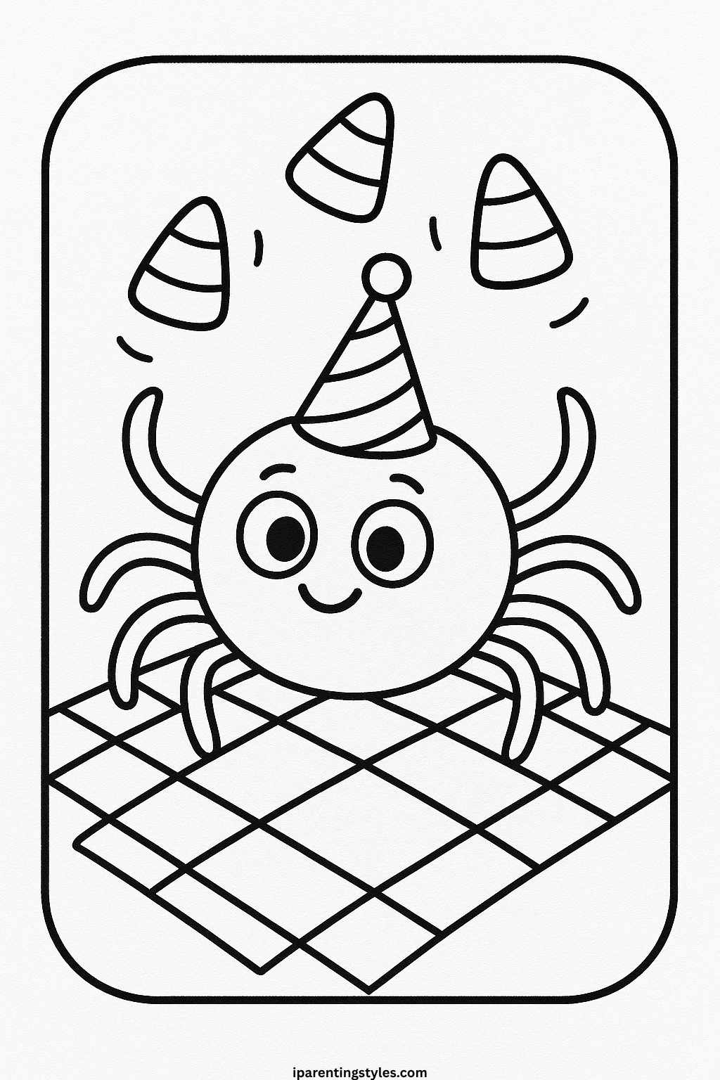 🕷️ Playful Spider Coloring Sheet Collection for Creative Minds "Sheet 5"