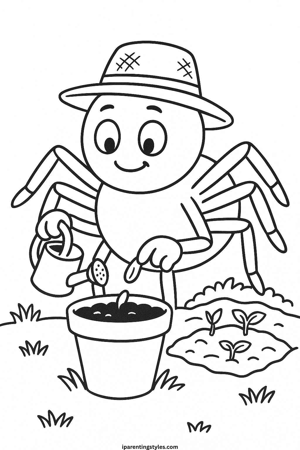 🕷️ Whimsical Web Wonders: Spider Coloring Sheet Adventure 🖍️ "Sheet 5"