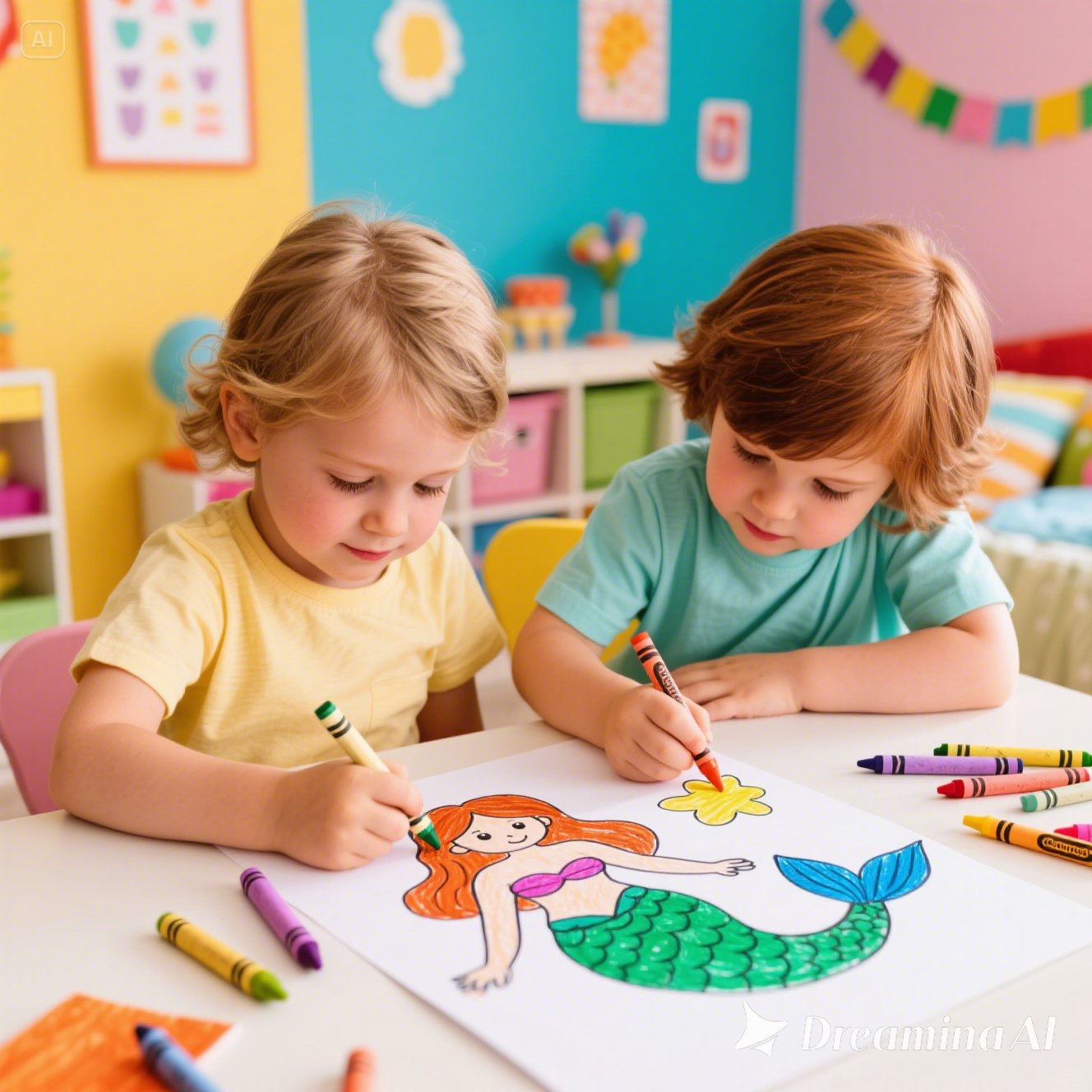 Dive into Creativity with Free Mermaid Coloring Sheet – A Magical Under-Sea Adventure