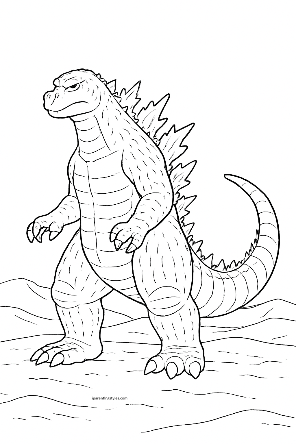 Unleash Your Creativity with These 10 Epic Godzilla Coloring Pages