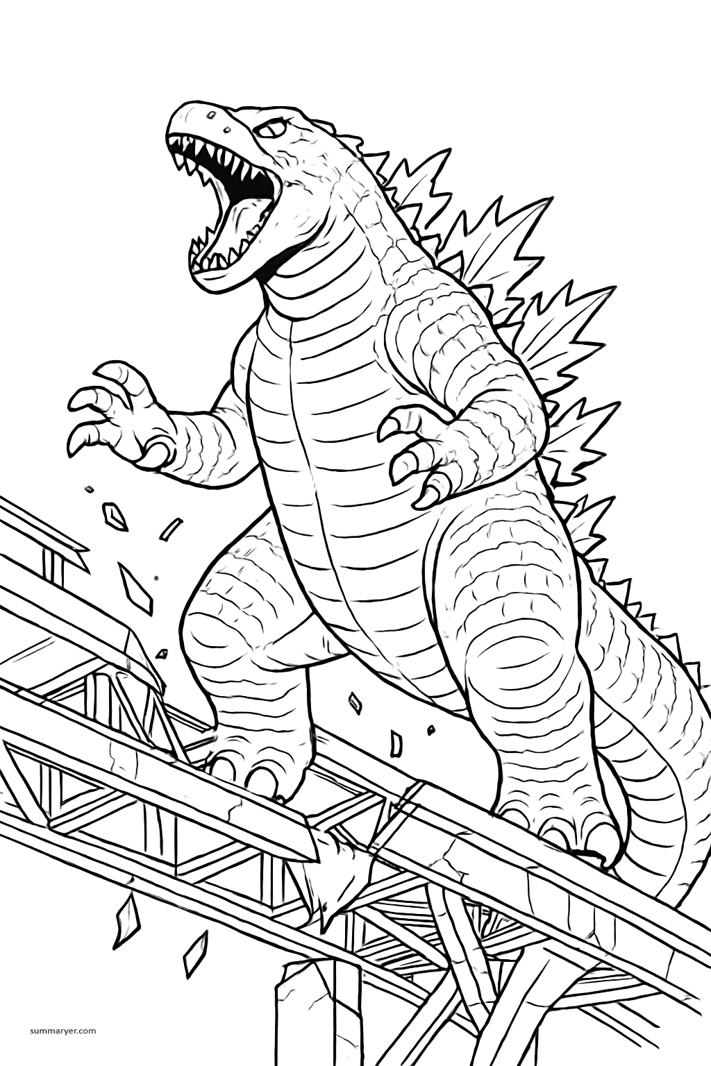 10 Roaringly Fun Godzilla Coloring Sheet Ideas for Kids and Adults