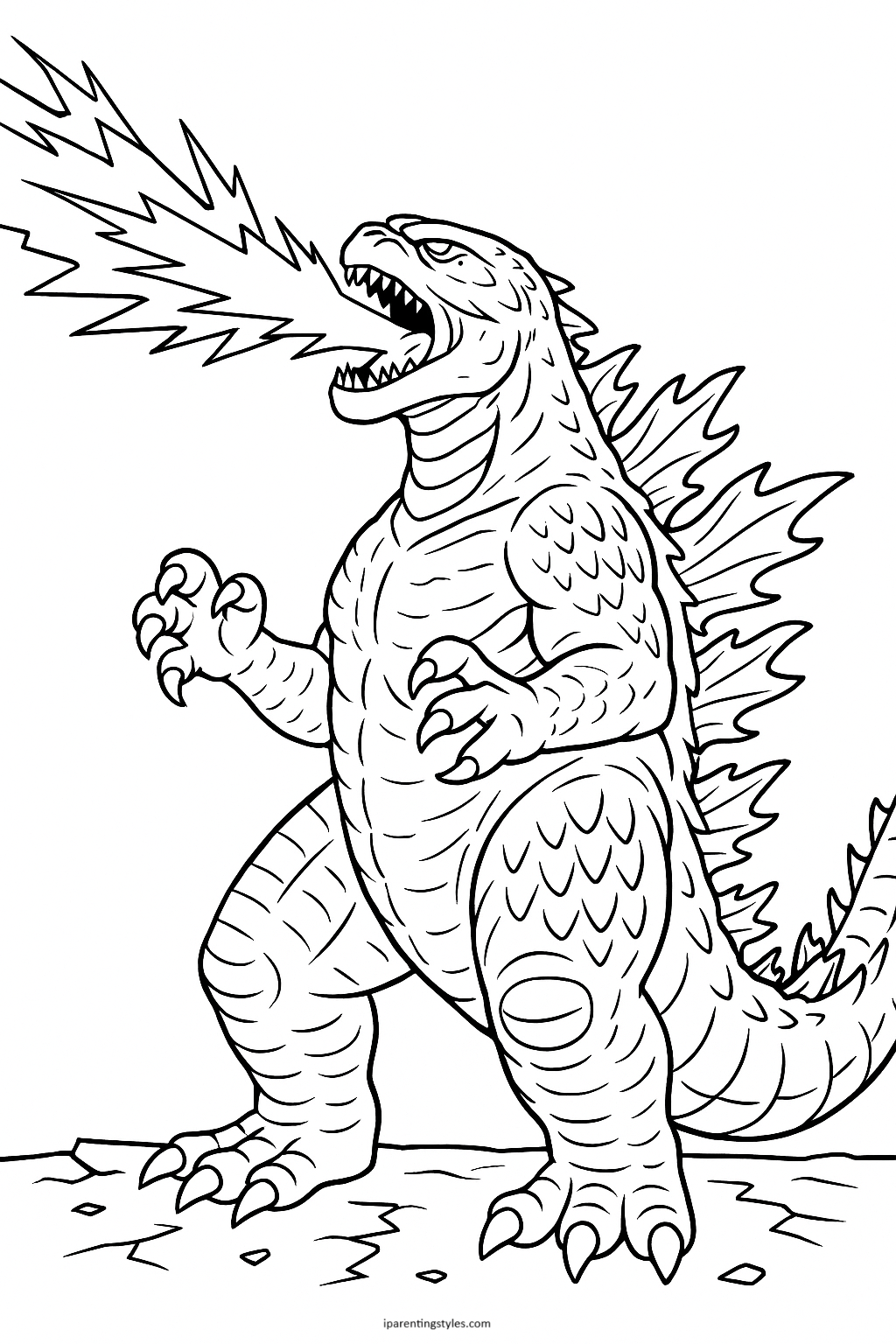 Unleash Your Creativity with Free Printable Godzilla Coloring Pages