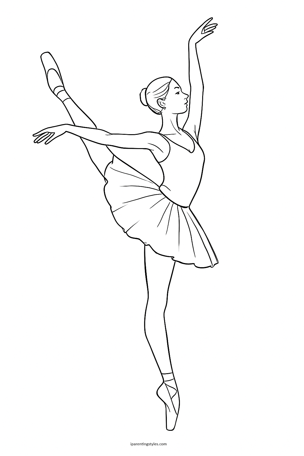 Ballet in Motion: 10 Stunning Ballerina Coloring Pages to Bring Grace to Life
