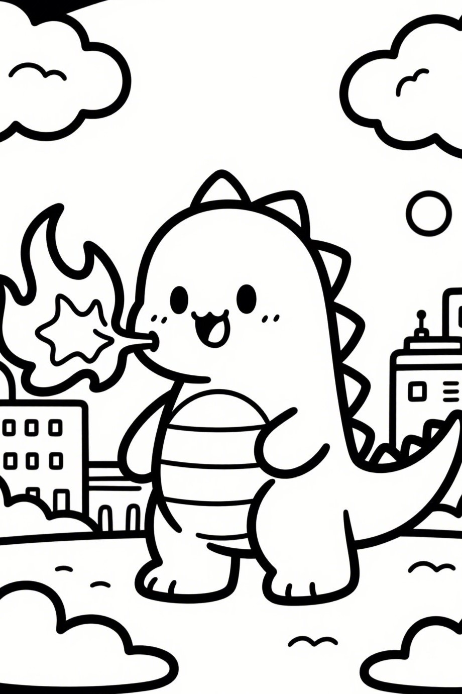 🎨 Unleash the King of Monsters — 10 Epic Godzilla Coloring Page Ideas