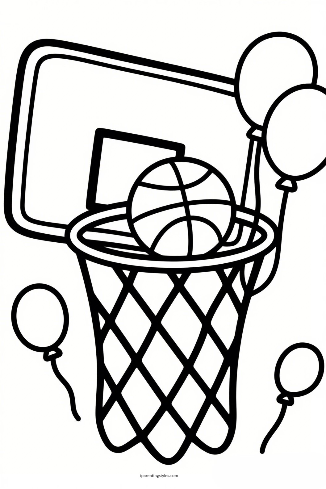 10 Adorable Basketball-Themed Coloring Pages for Kids! 🏀✨