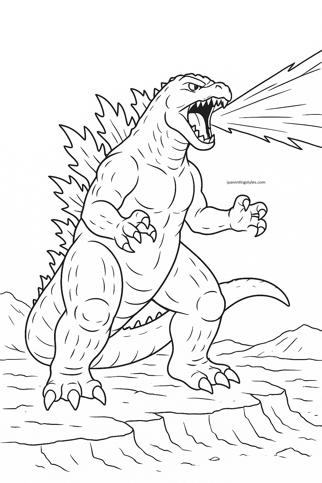 Unleash Your Creativity with These 10 Epic Godzilla Coloring Pages