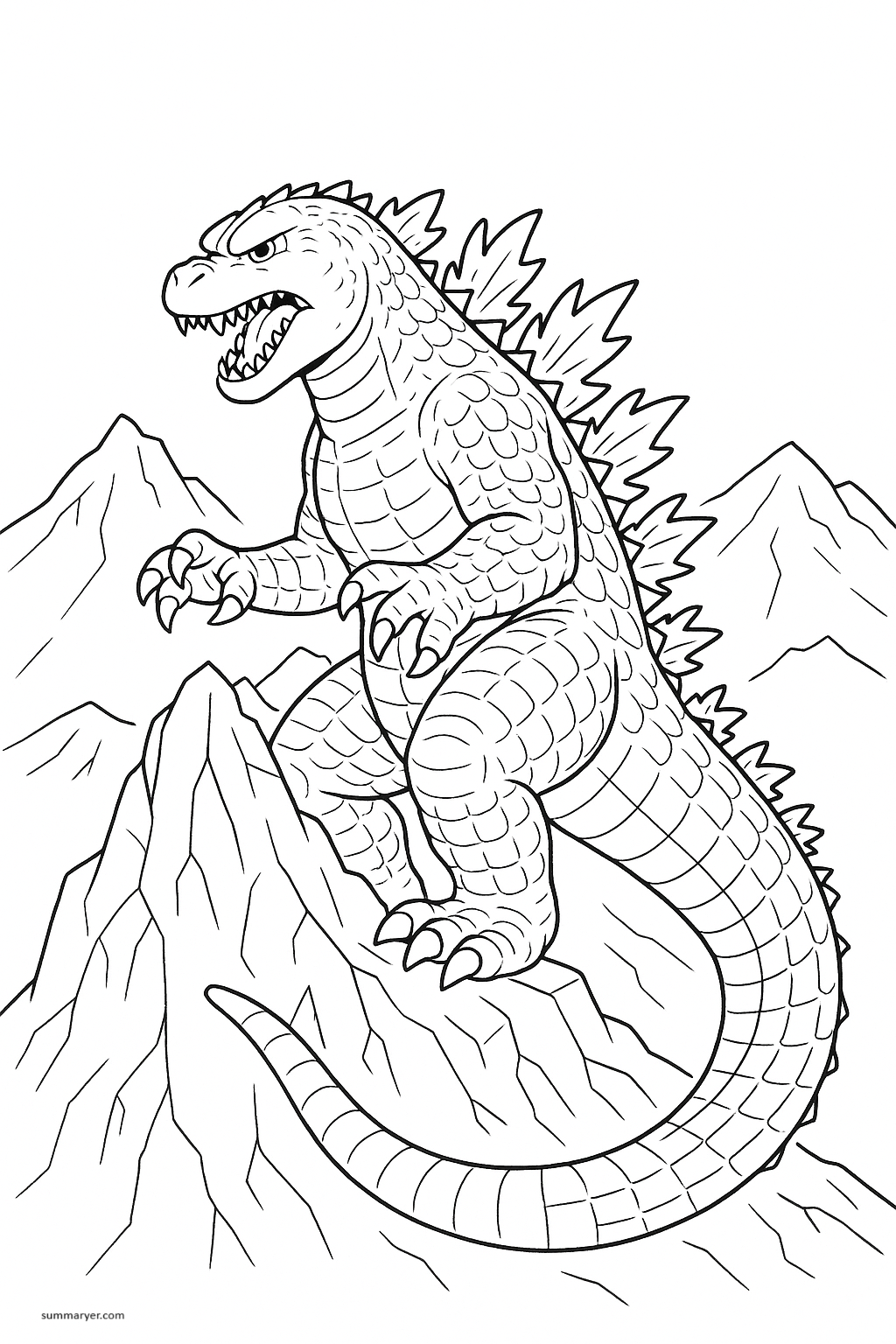 10 Roaringly Fun Godzilla Coloring Sheet Ideas for Kids and Adults