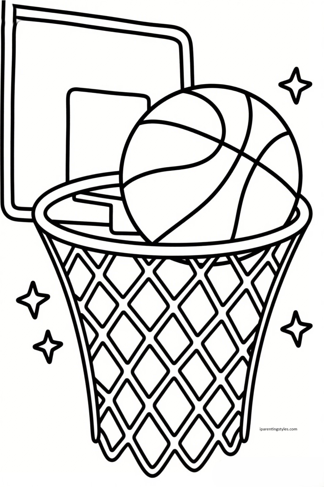 Fun and Cute Basketball Coloring Pages for Kids! 🏀🎨