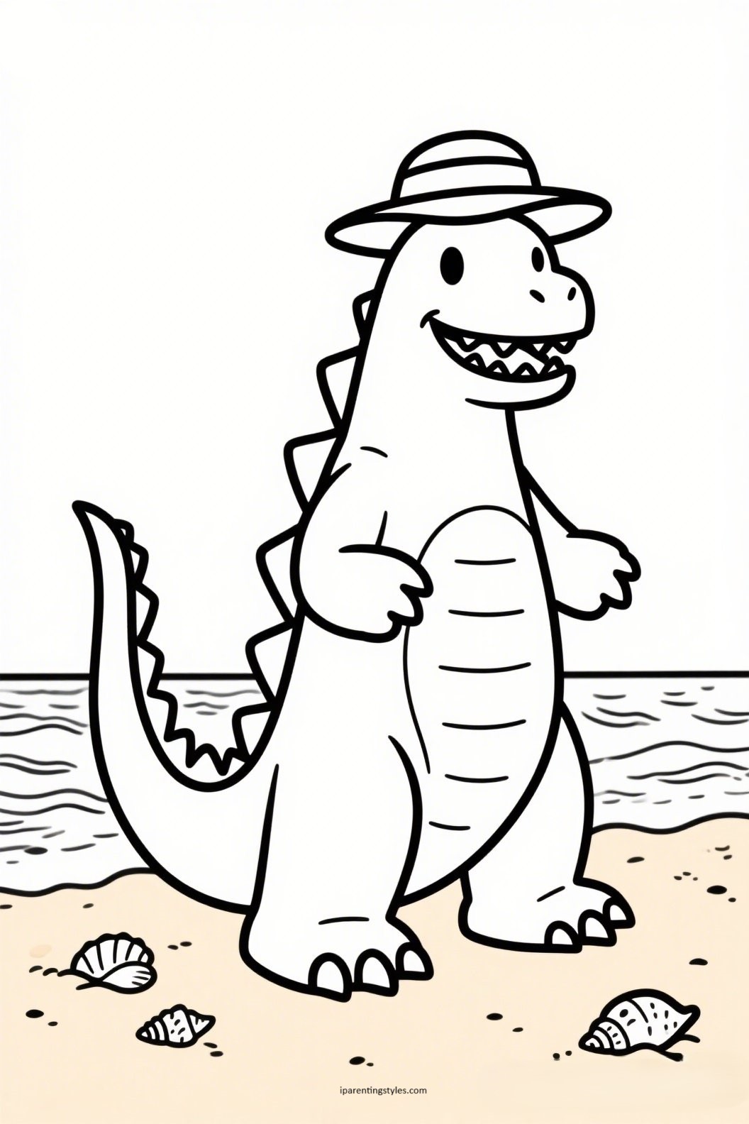 10 CUTIE Godzilla Coloring Pages for Kids! 🦖🎨