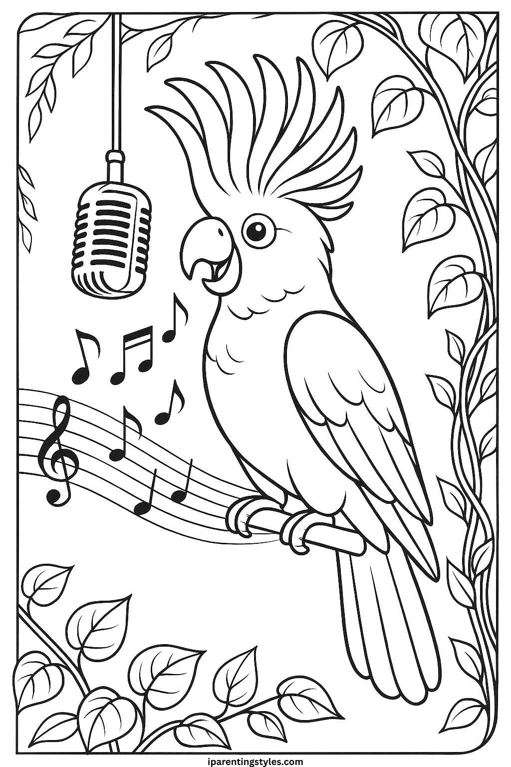🐦 Whimsical Bird Coloring Sheet Collection 🖍️ "Page 9"