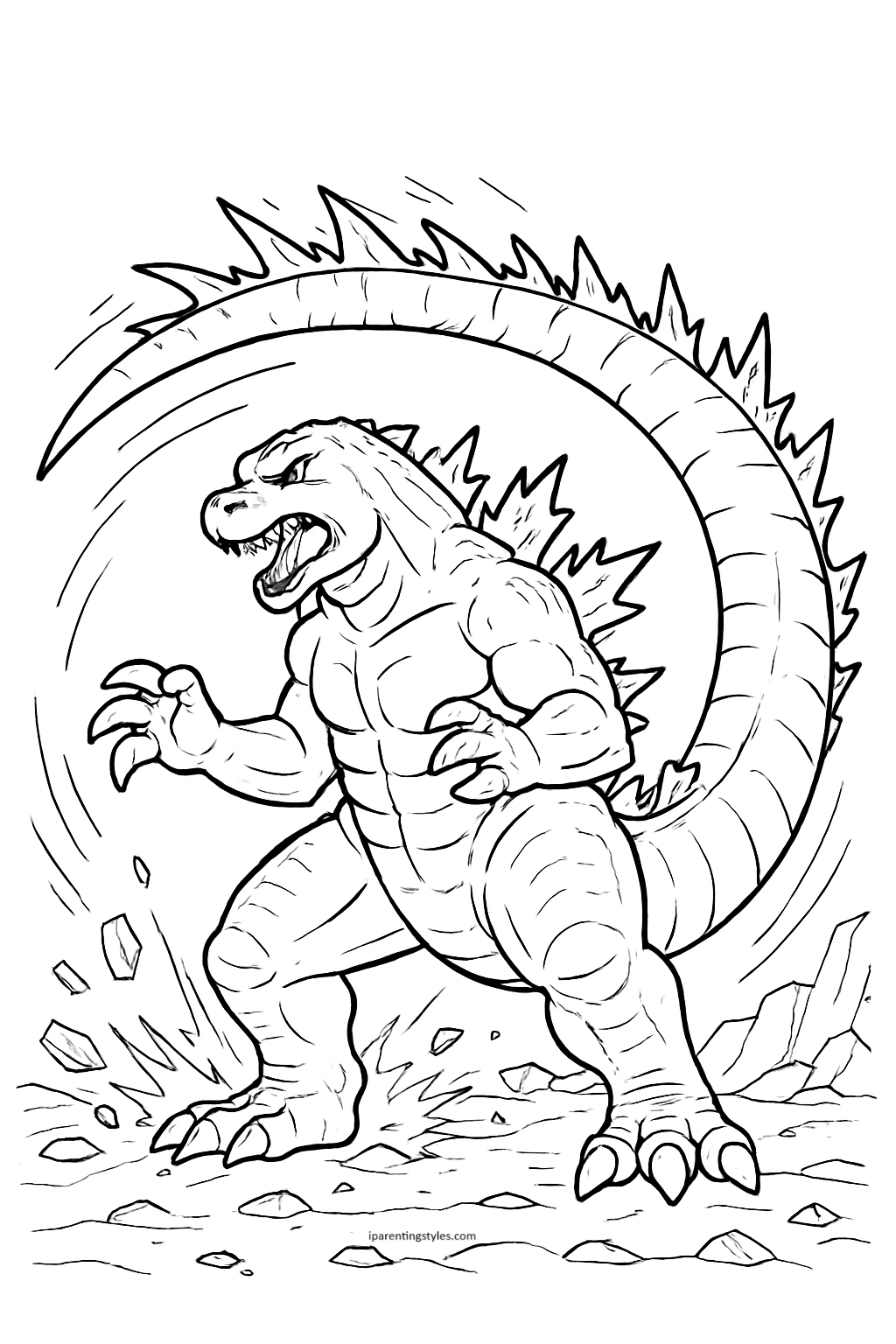 10 Printable Pages to Bring the King of Monsters to Life