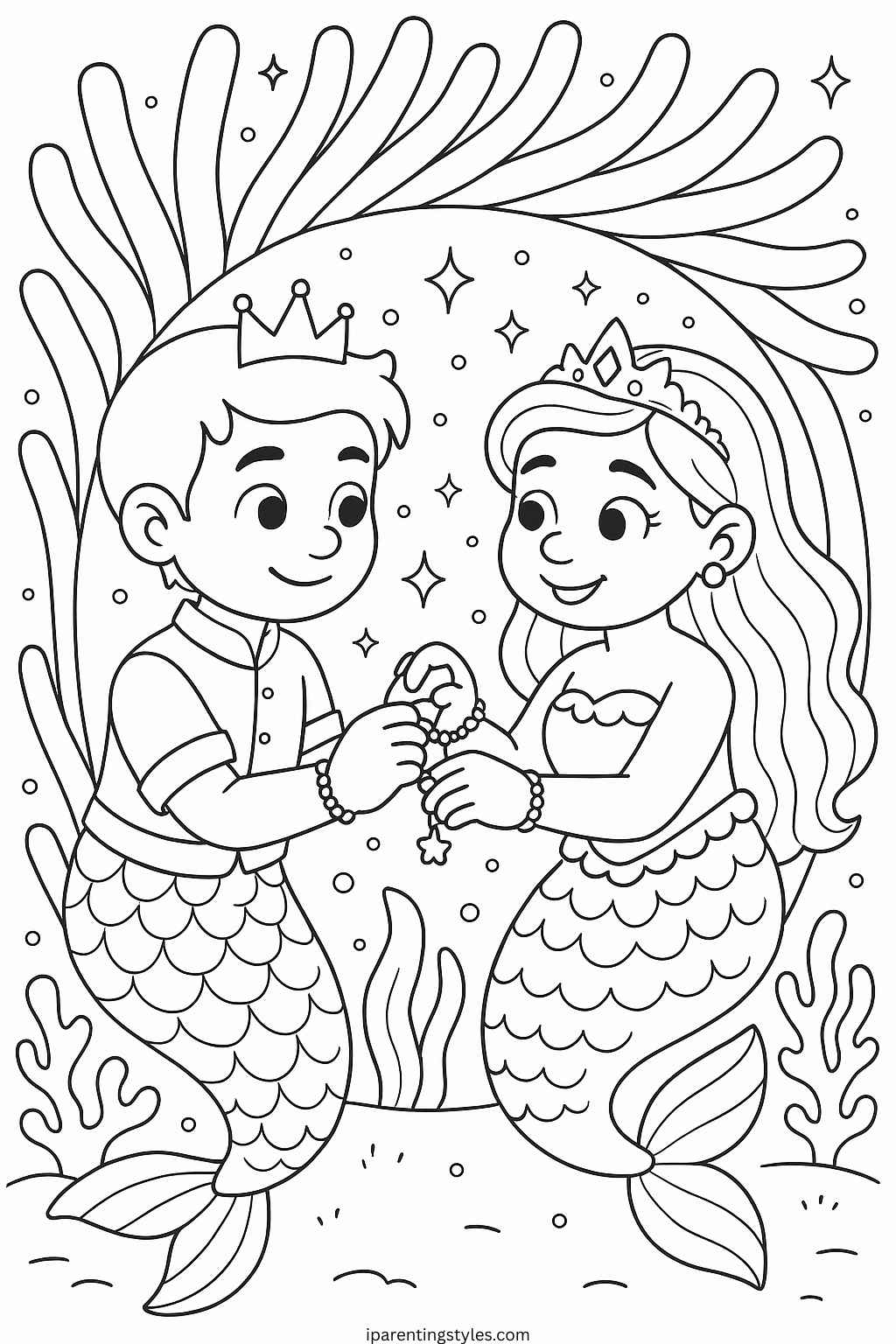 🧜‍♀️ Magical Fun Awaits with These Free Mermaid Coloring Sheets for Kids "Page 9"