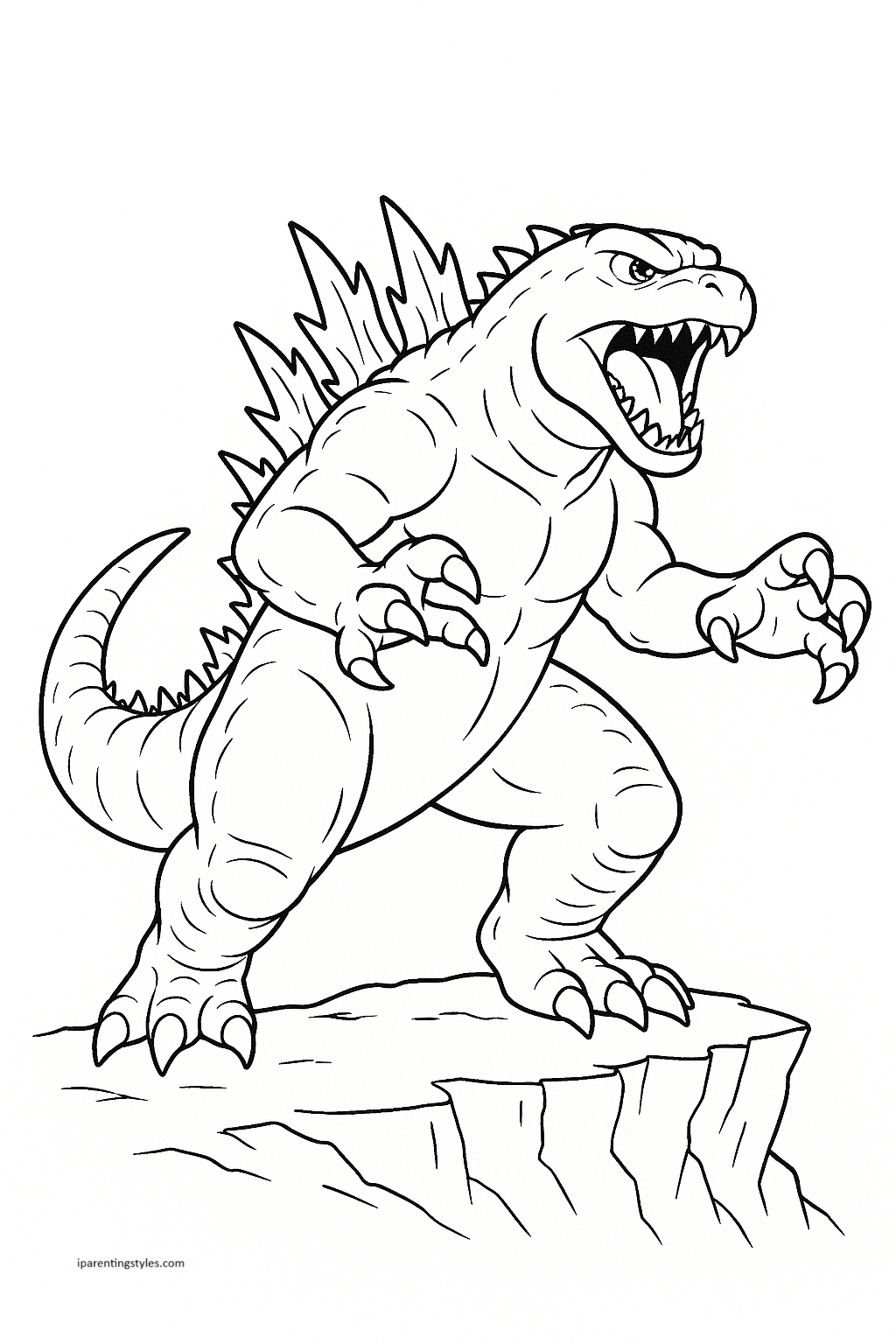 Unleash Your Creativity with These 10 Epic Godzilla Coloring Pages