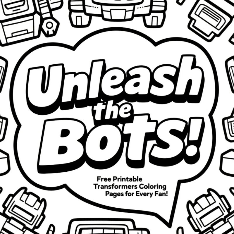 🤖⚡ Unleash the Bots: Free Printable Transformers Coloring Pages for Every Fan! 🎨🚗