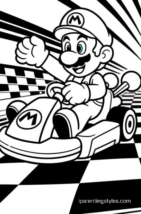 Free Printable Super Mario Coloring Sheets #4
