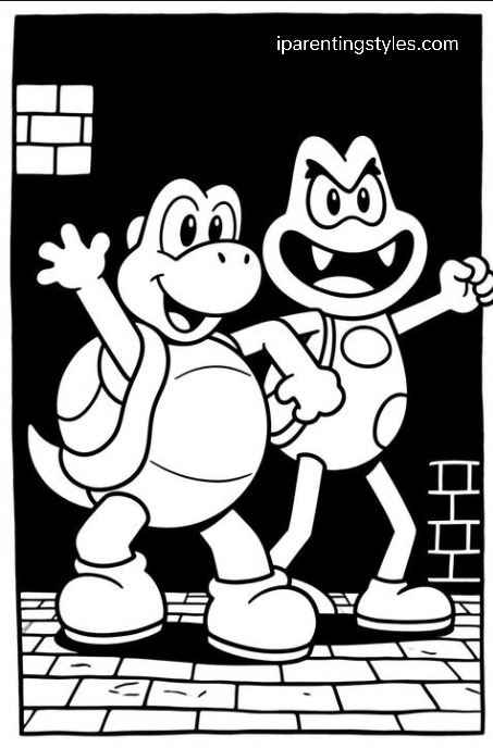 Free Printable Super Mario Coloring Sheets #6