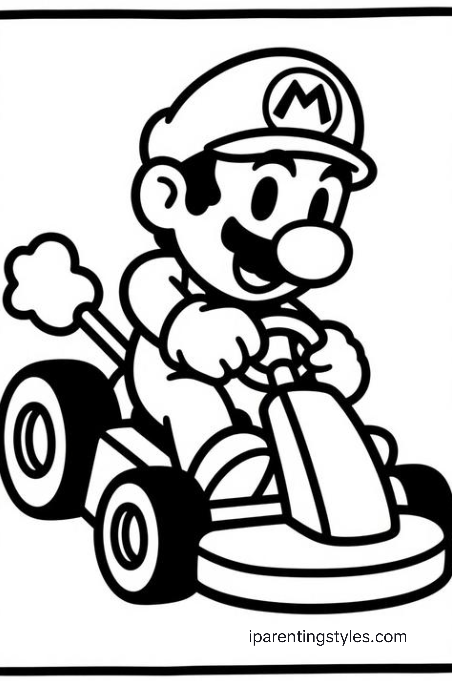 Free Printable Super Mario Coloring Sheets #9