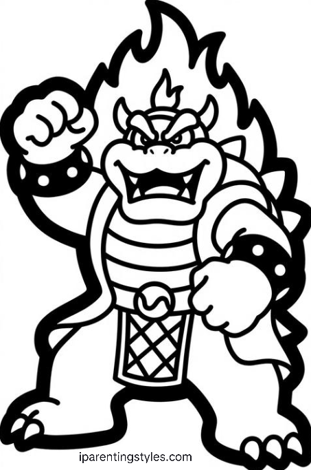 Free Printable Super Mario Coloring Pages #4