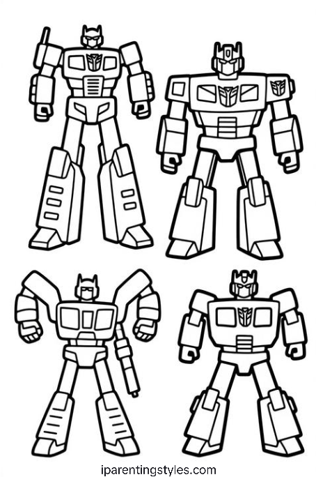 Free Printable Transformers Coloring Page #1